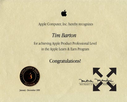 timbarton.tech    FileMaker Database & Apple Macintosh Support Apple Certificates 