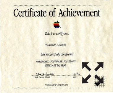 timbarton.tech    FileMaker Database & Apple Macintosh Support Apple Certificates 