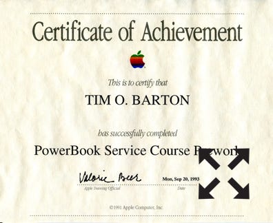 timbarton.tech    FileMaker Database & Apple Macintosh Support Apple Certificates 